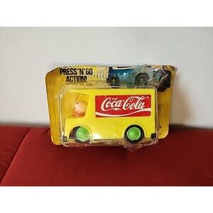 Vintage 1974 Coca-Cola Coke Durham’s Zip-A-Long Toy Truck  Press N Go Action MOC